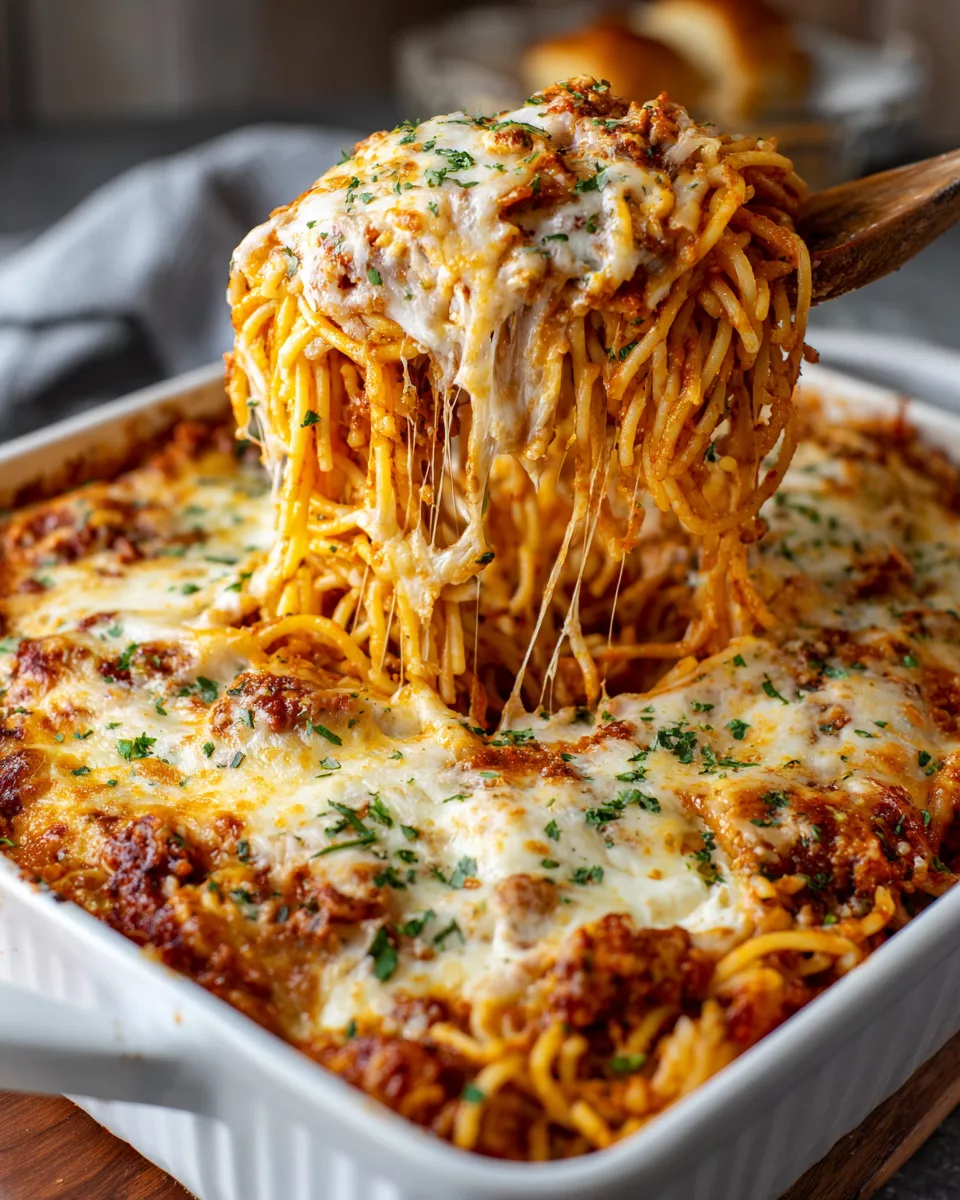 Baked Cream Cheese Spaghetti