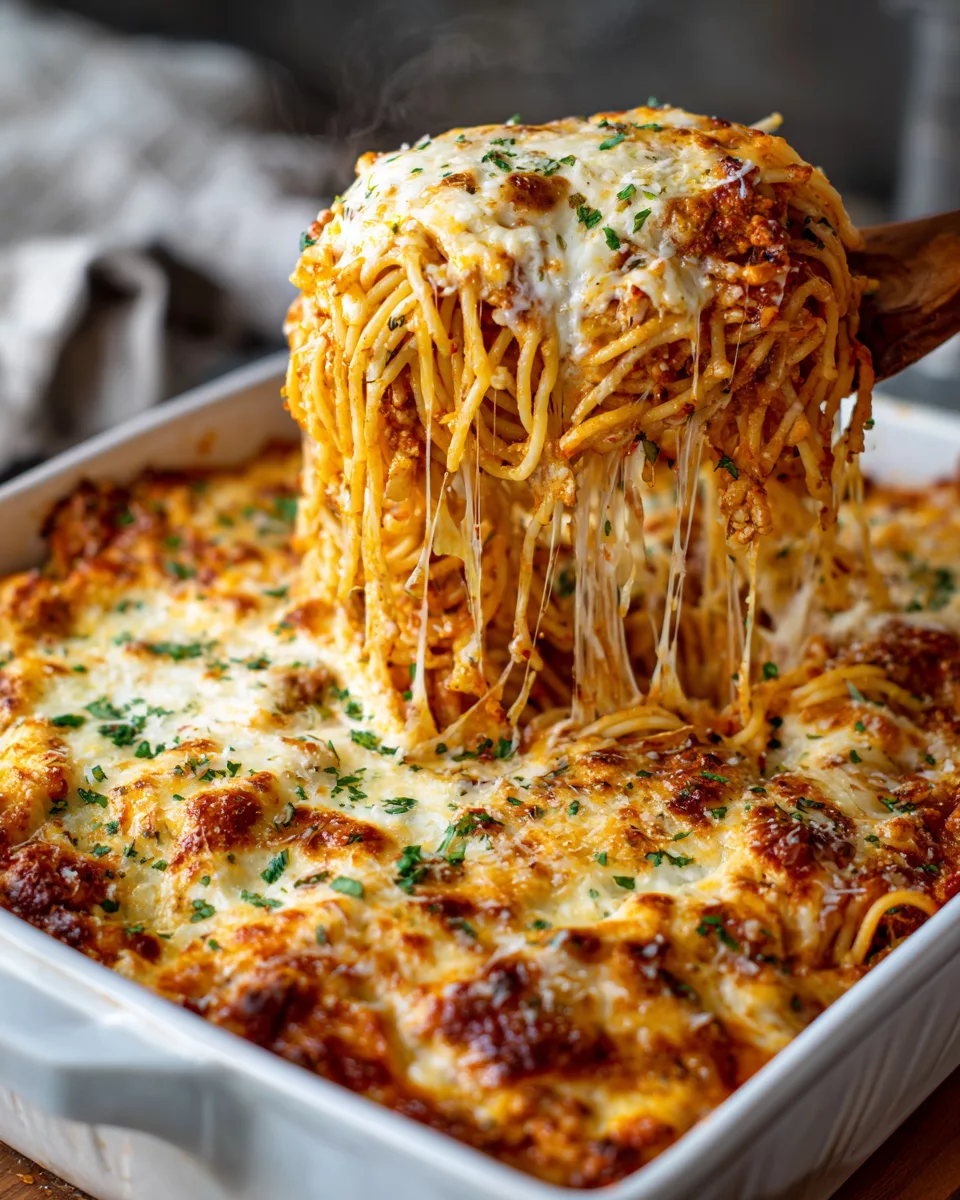 Baked Cream Cheese Spaghetti
