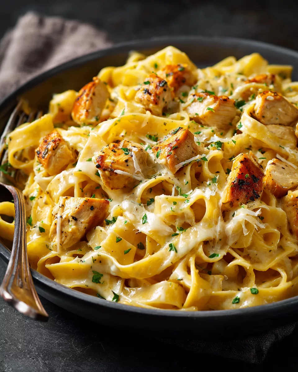 Buttered Noodles with Chicken