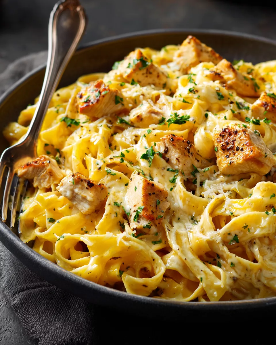 Buttered Noodles with Chicken