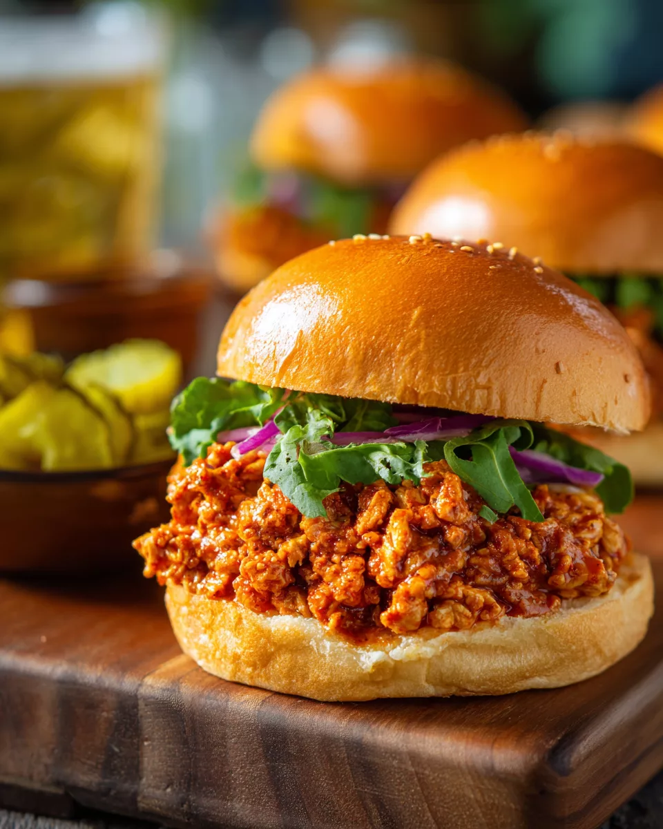 Cajun Spiced Chicken Sloppy Joes