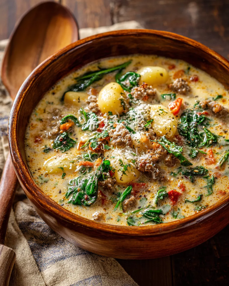 Creamy Sausage Gnocchi Soup