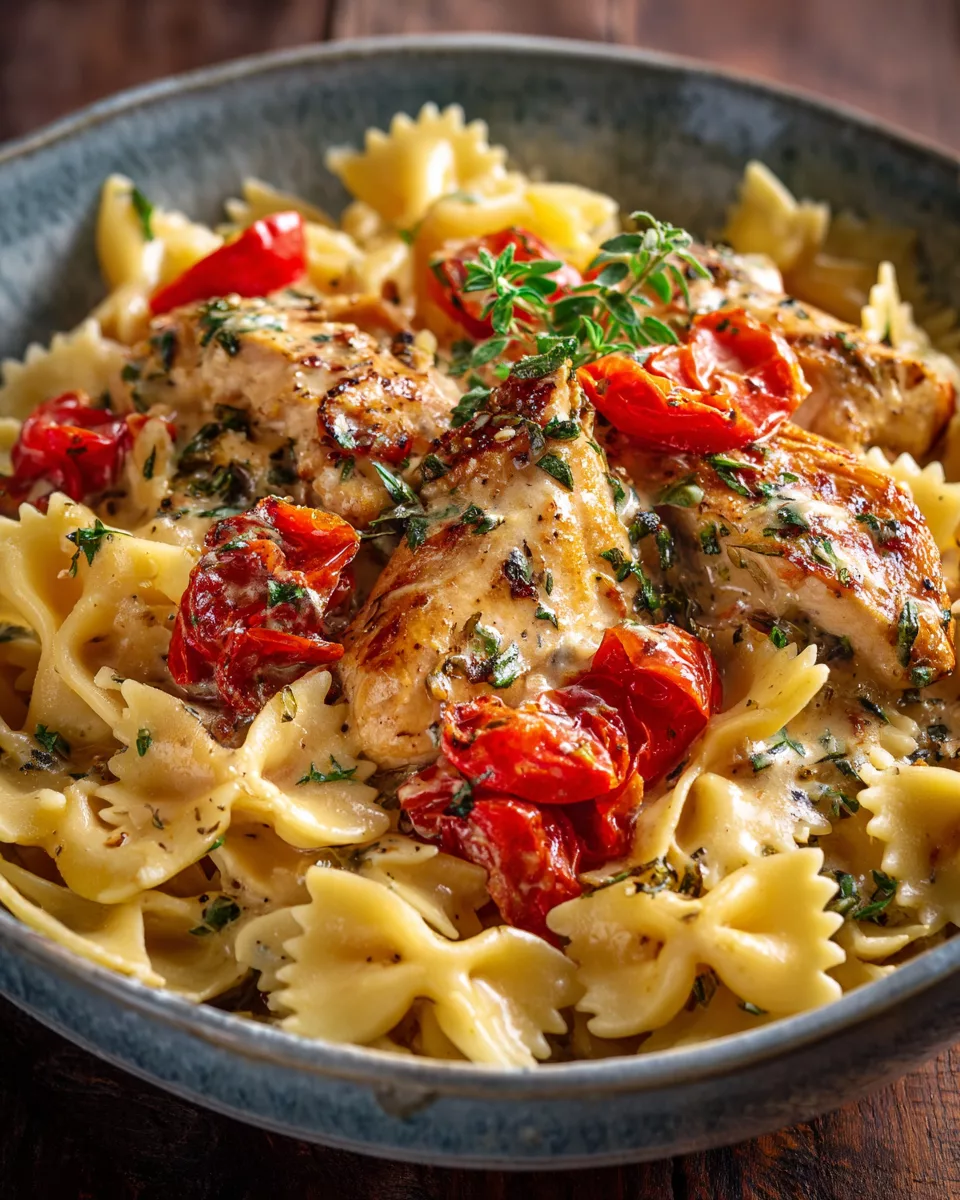 Crockpot Angel Chicken with Pasta