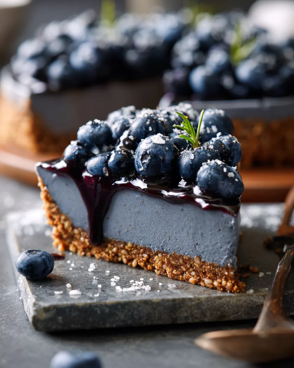 No-Bake Blueberry Chia Pie