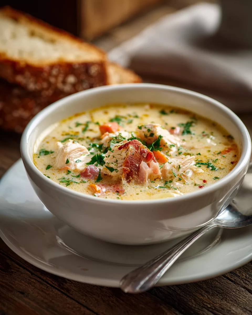 Chicken Cordon Bleu Soup