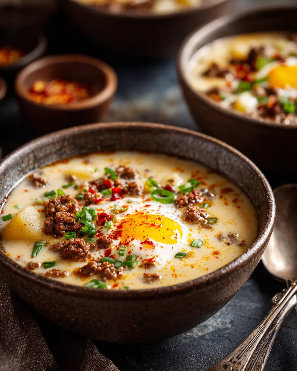 Creamy Potato & Hamburger Soup