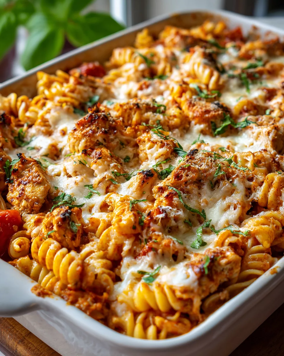 Parmesan Chicken Pasta Bake