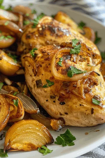 chicken breast air fryer recipes with Caramelized Onions taken with iphone 15 pro max --iw 2 --ar 4:5 --v 6.0 --raw