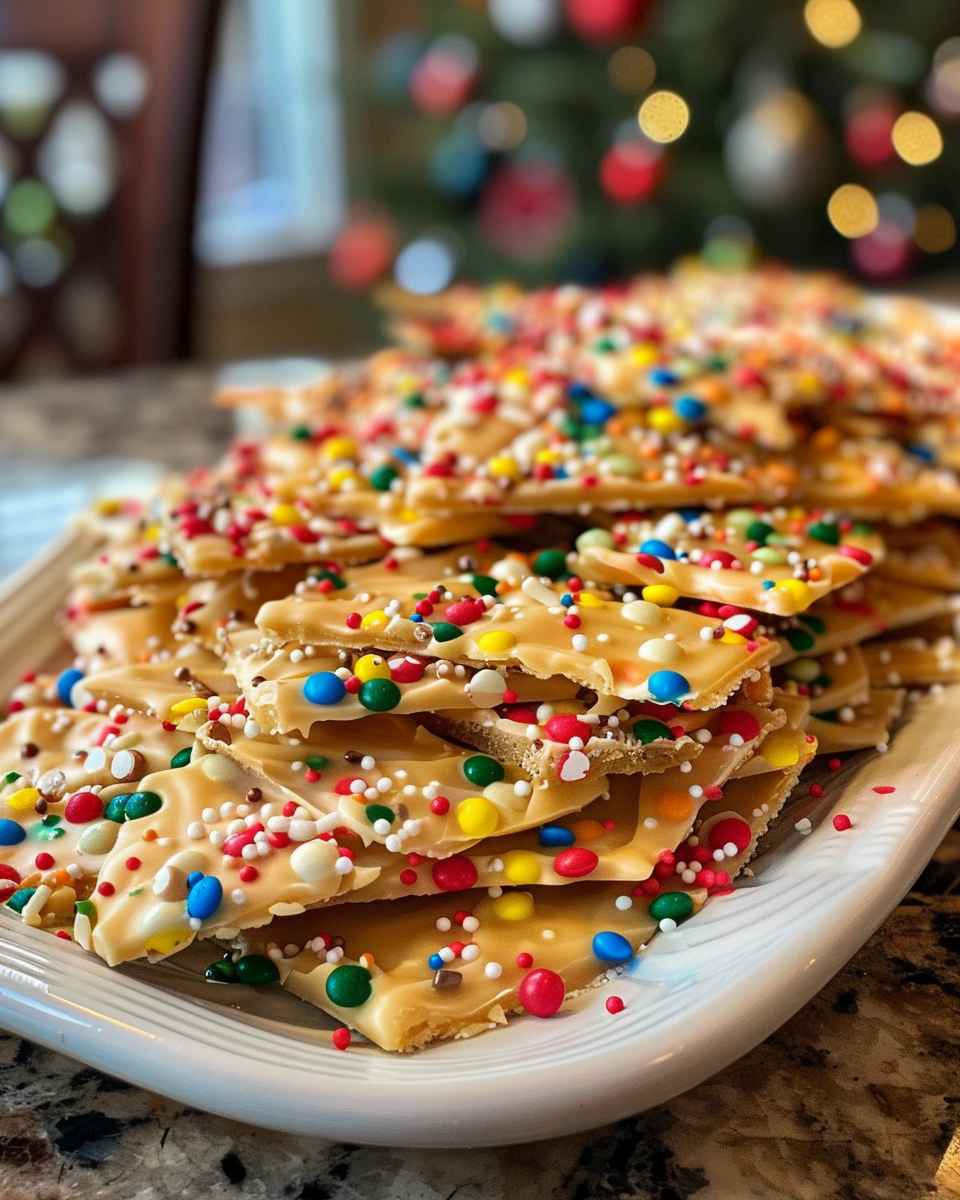 Crock pot with Christmas crack candy melting inside
