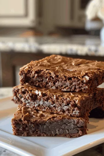 Classic Lunchroom Brownies taken with iphone 15 pro max --iw 2 --ar 4:5 --v 6.0 --raw