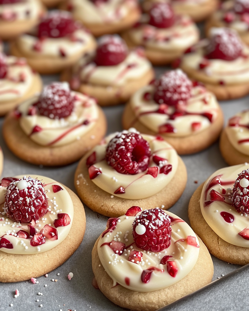 Raspberry shortbread cookies fresh from the pressure cooker