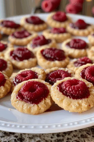 Raspberry Thumbprint Cookies taken with iphone 15 pro max --iw 2 --ar 4:5 --v 6.0 --raw