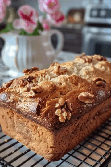 yogurt bread with Walnuts and Cinnamon taken with iphone 15 pro max --iw 2 --ar 4:5 --v 6.0 --raw