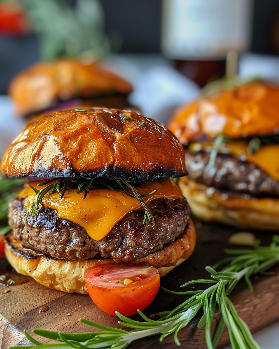 Ingredients including garlic, rosemary, canola oil, and fries