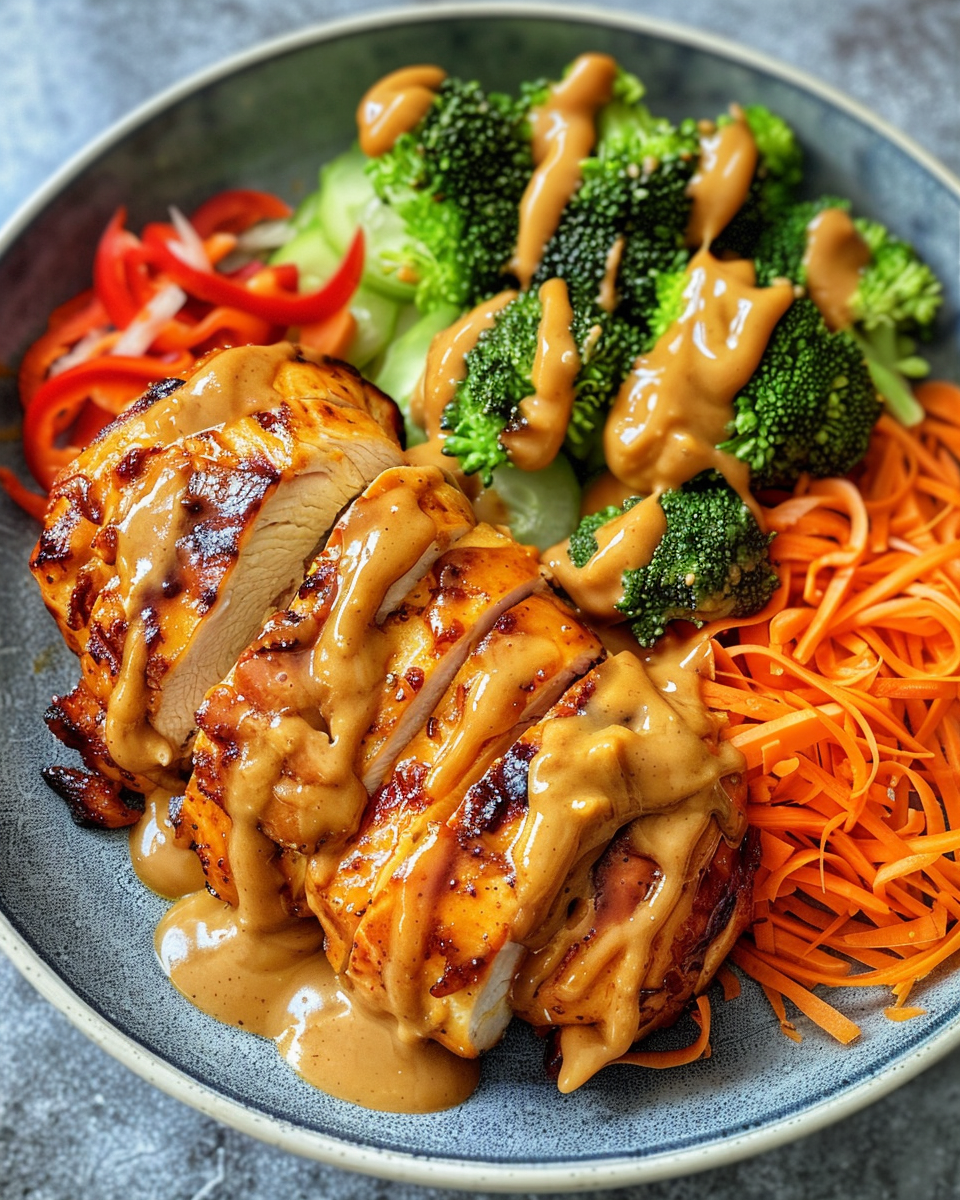 Ingredients for pressure cooker chicken with peanut sauce including chicken, spices, and lime
