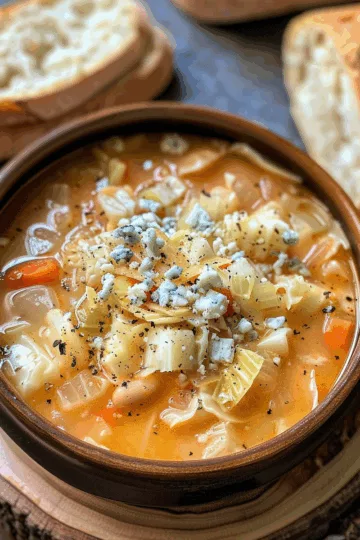 cabbage soup recipe with Blue Cheese taken with iphone 15 pro max --iw 2 --ar 4:5 --v 6.0 --raw