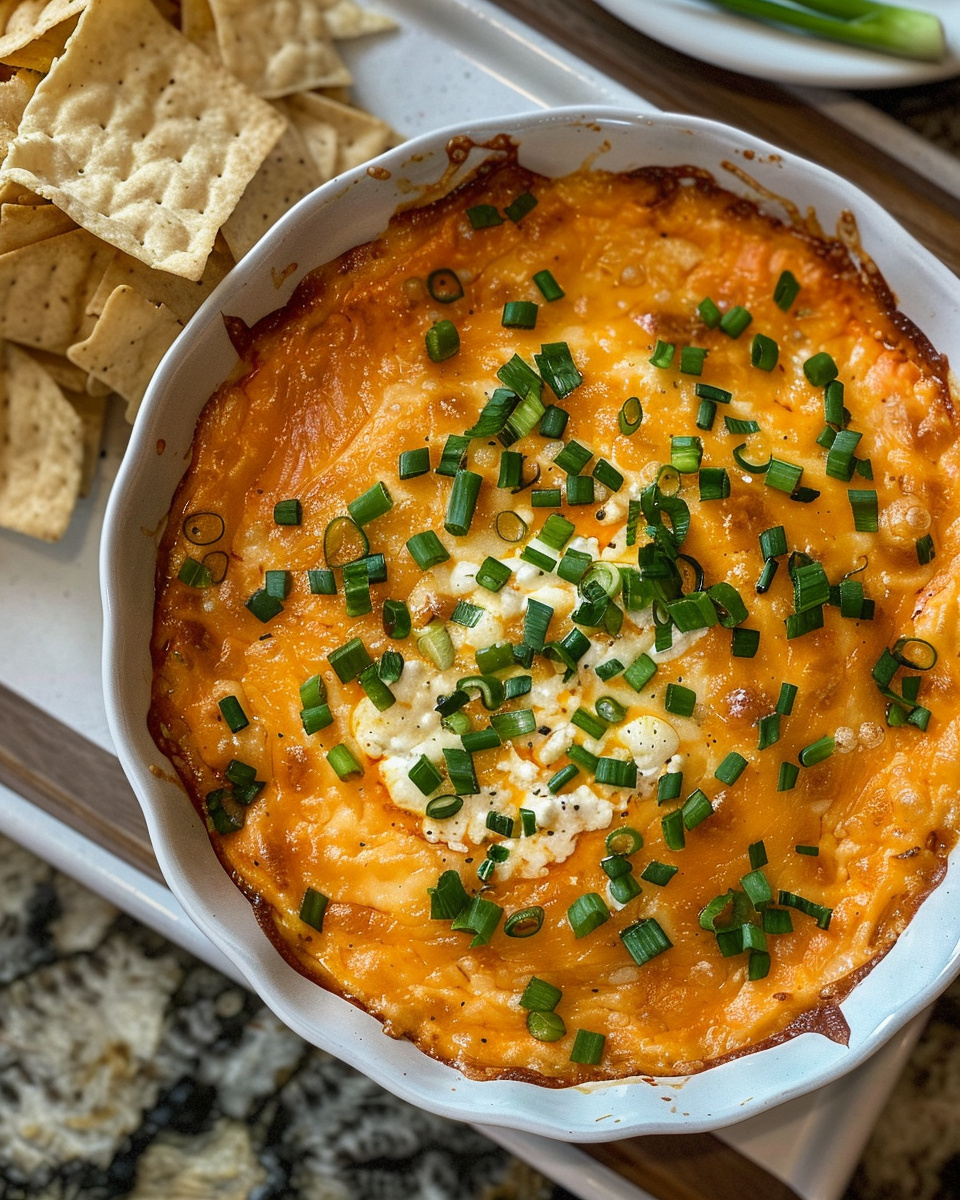 Ingredients for Cottage Cheese Buffalo Chicken Dip arranged for preparation
