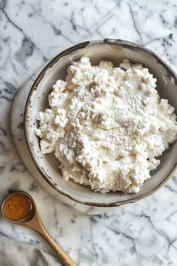 cottage cheese dip recipes with Almonds and Honey taken with iphone 15 pro max --iw 2 --ar 4:5 --v 6.0 --raw