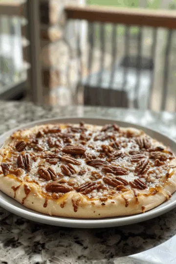 cottage cheese pizza bowl with Pecans and Maple Syrup taken with iphone 15 pro max --iw 2 --ar 4:5 --v 6.0 --raw