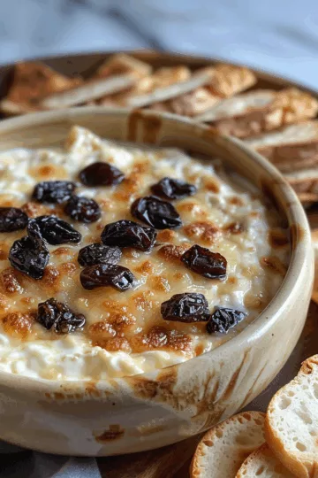 cottage cheese queso dip with Raisins and Dates taken with iphone 15 pro max --iw 2 --ar 4:5 --v 6.0 --raw