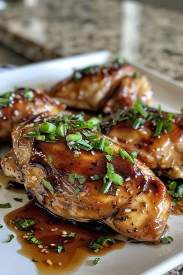 creamy chicken with Teriyaki Glaze taken with iphone 15 pro max --iw 2 --ar 4:5 --v 6.0 --raw