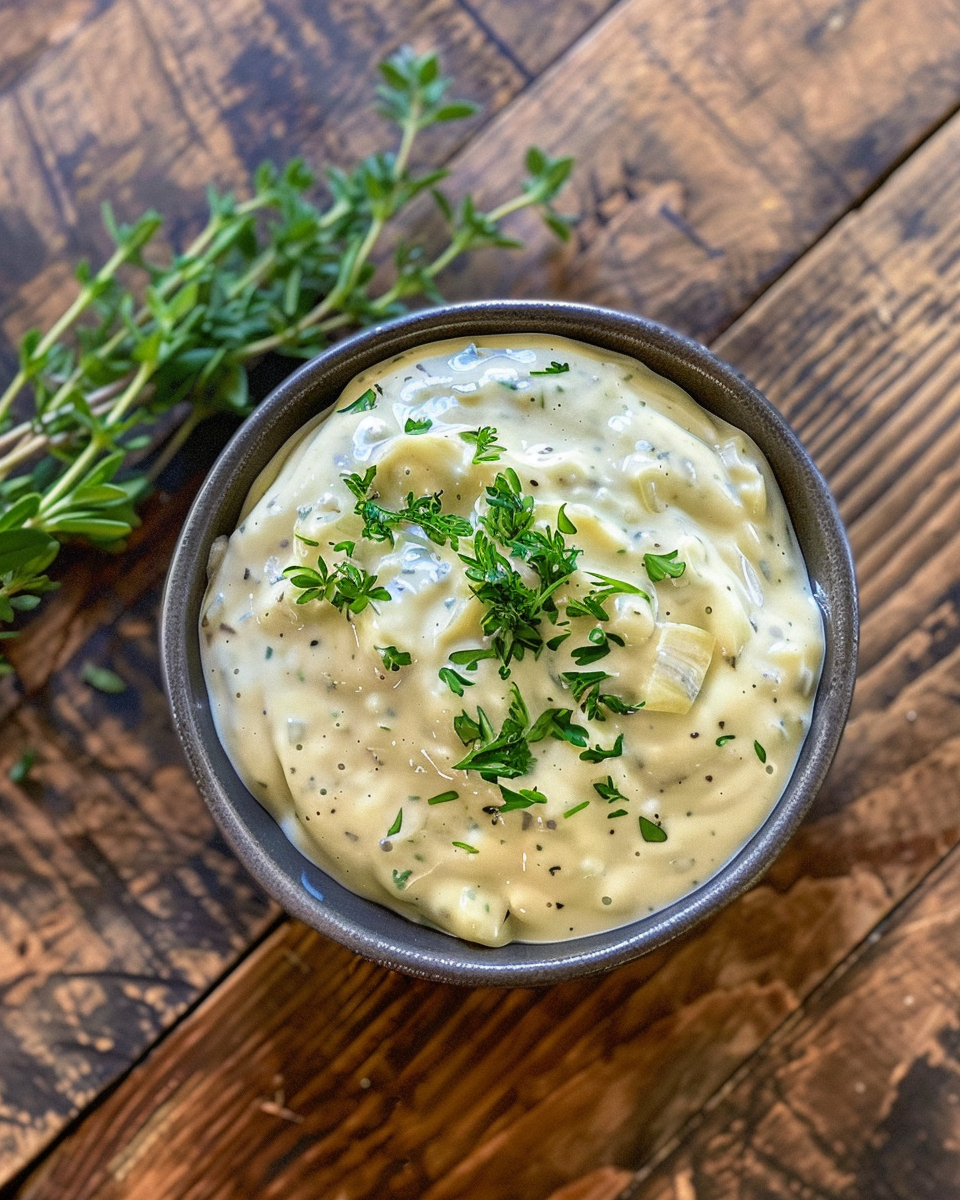 Pressure cooker in action with creamy horseradish sauce aroma