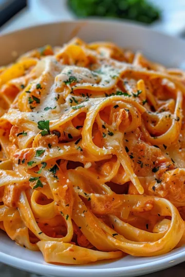 creamy tomato pasta with Creamy Mozzarella taken with iphone 15 pro max --iw 2 --ar 4:5 --v 6.0 --raw