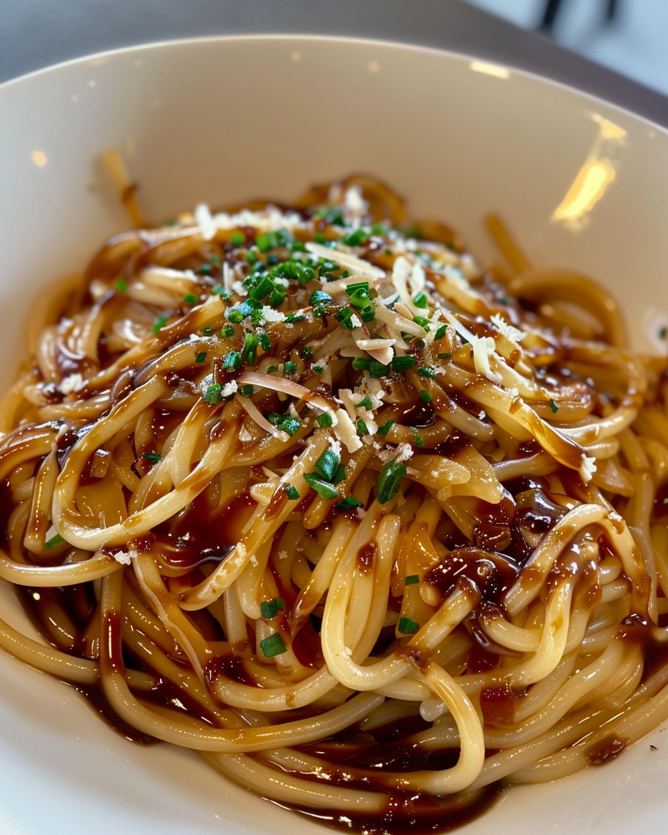 Freshly prepared ingredients including sun-dried tomatoes, balsamic glaze, and pasta
