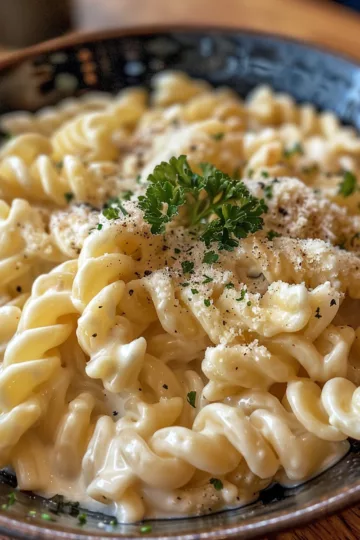 hummus pasta with Creamy Mozzarella taken with iphone 15 pro max --iw 2 --ar 4:5 --v 6.0 --raw