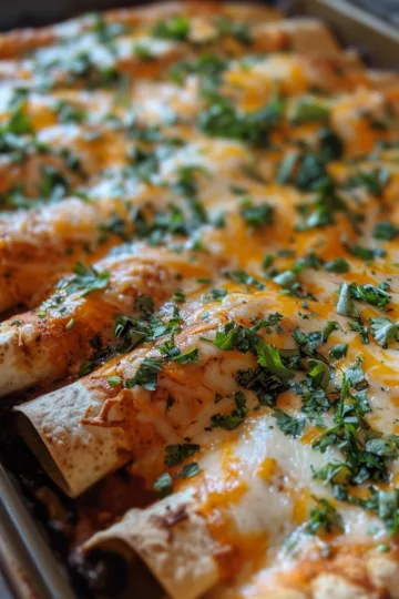 sheet pan enchiladas with Chili Flakes taken with iphone 15 pro max --iw 2 --ar 4:5 --v 6.0 --raw