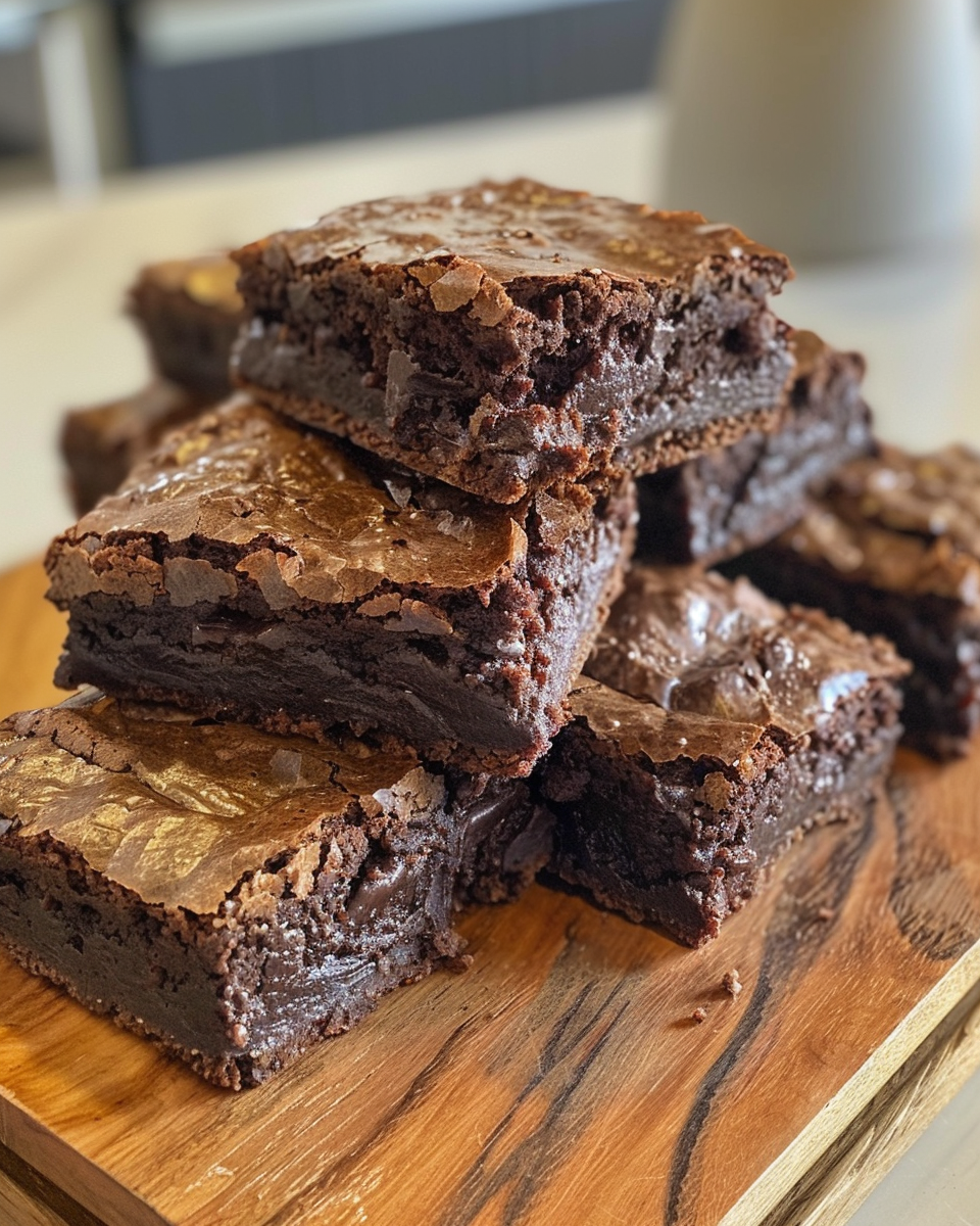 Mixing sourdough brownie batter with ingredients