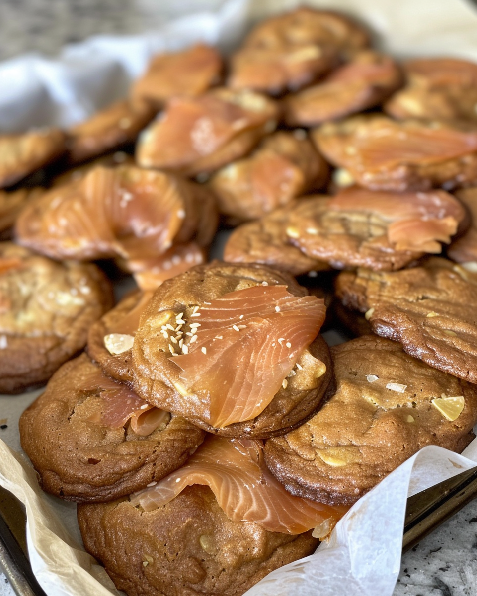 Final plated smoked salmon toast with fresh herbs and edible flowers