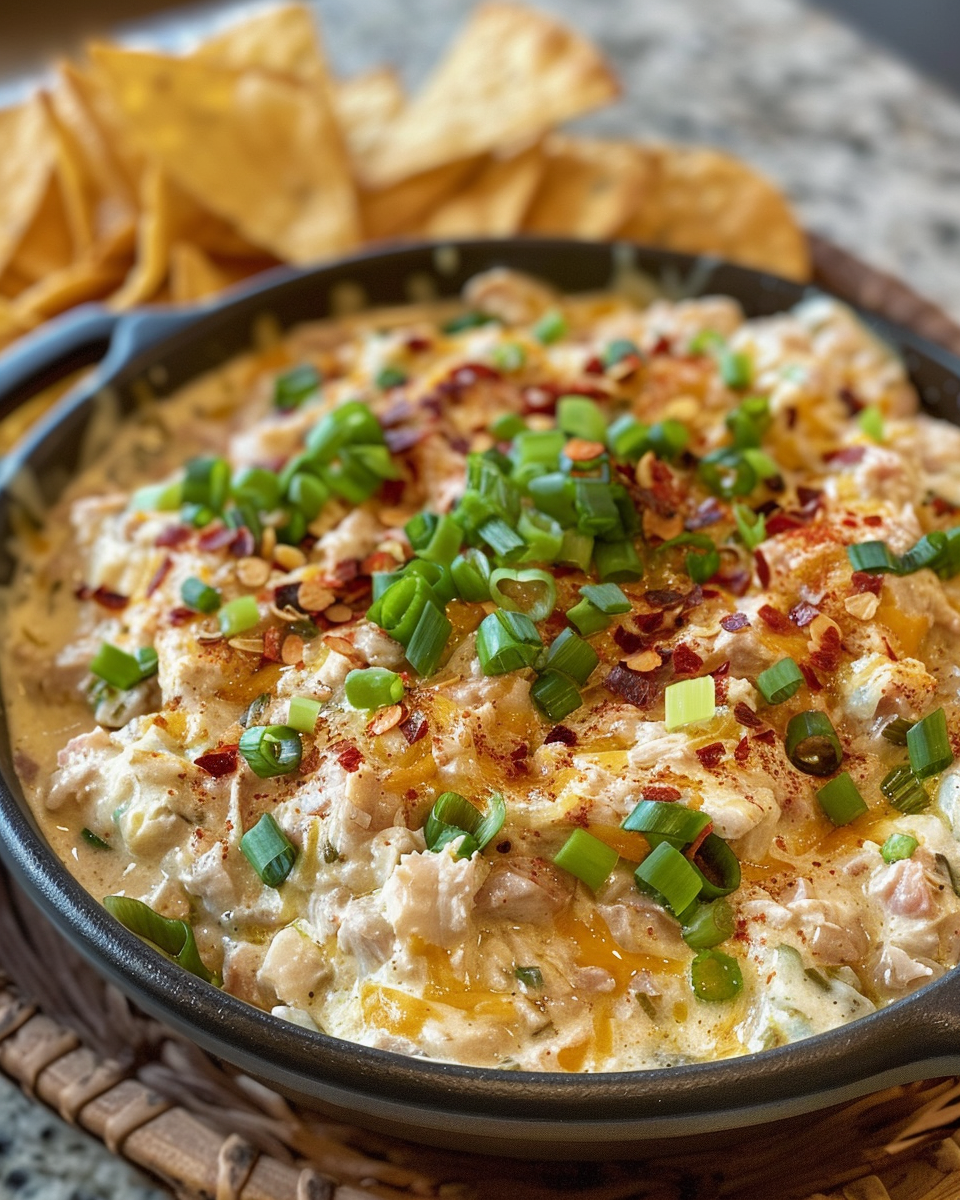 Pressure cooker tuna spread with chili flakes ready to serve