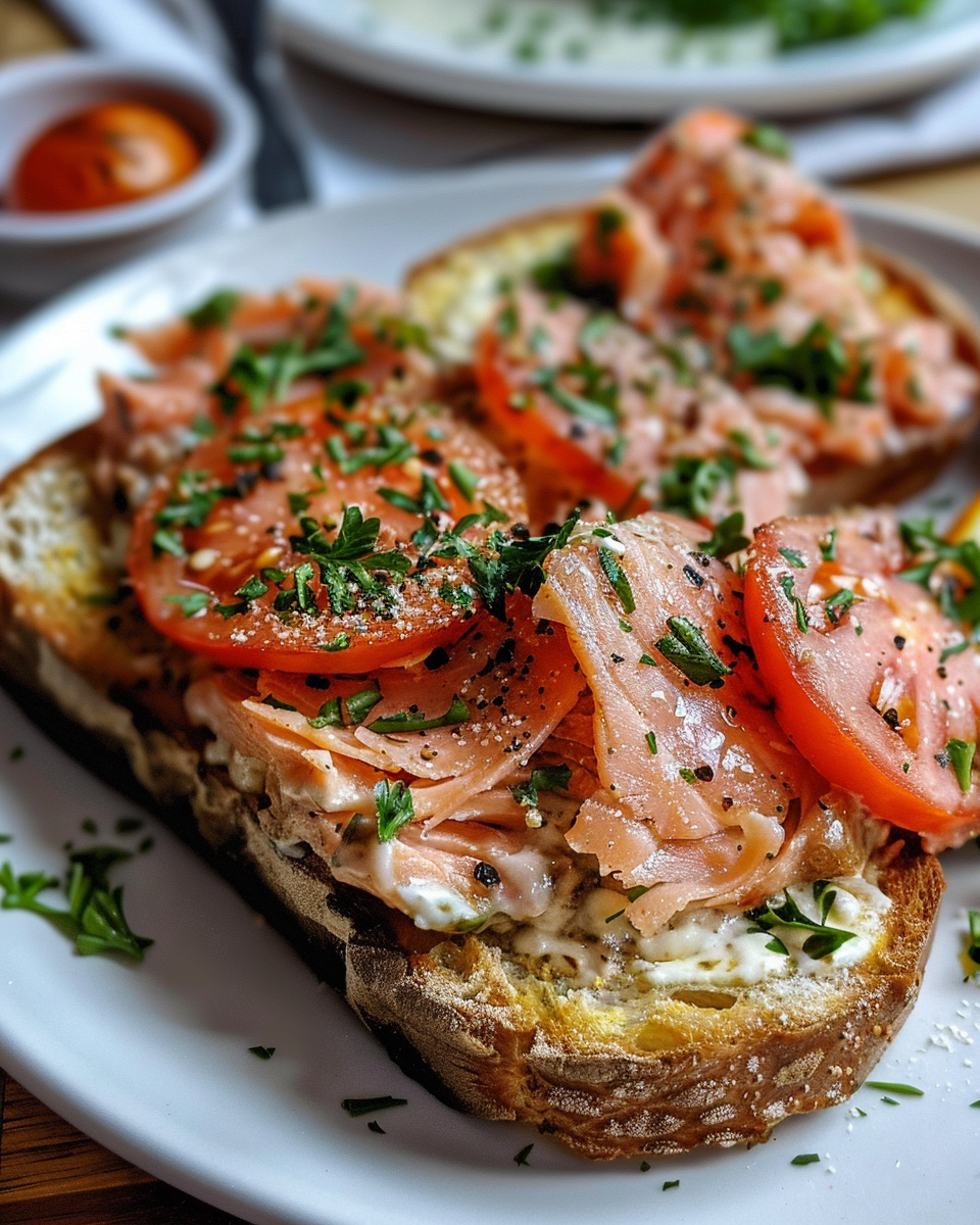 Ingredients for salmon melt including canned salmon, mayonnaise, onions, bread, and cheese