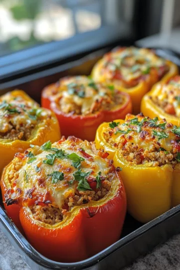 bell pepper recipes stuffed with Greek Yogurt Sauce taken with iphone 15 pro max --iw 2 --ar 4:5 --v 6.1 --raw