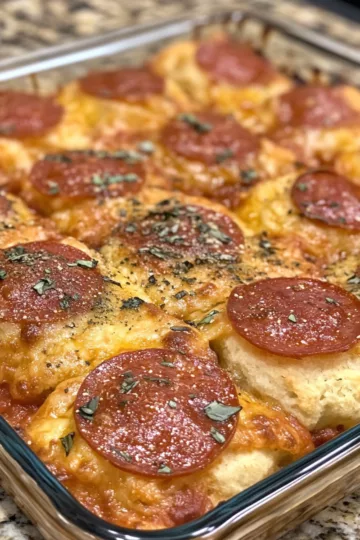 Bubble Up Biscuit Pizza Casserole taken with iphone 15 pro max --iw 2 --ar 4:5 --v 6.1 --raw
