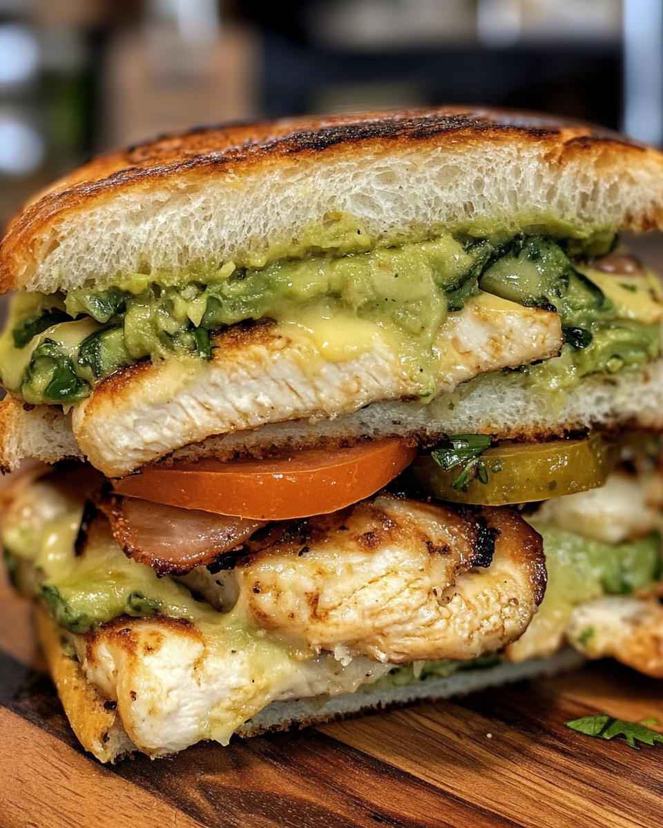 Ingredients laid out for Copycat Panera Chipotle Chicken Avocado Melt sandwich