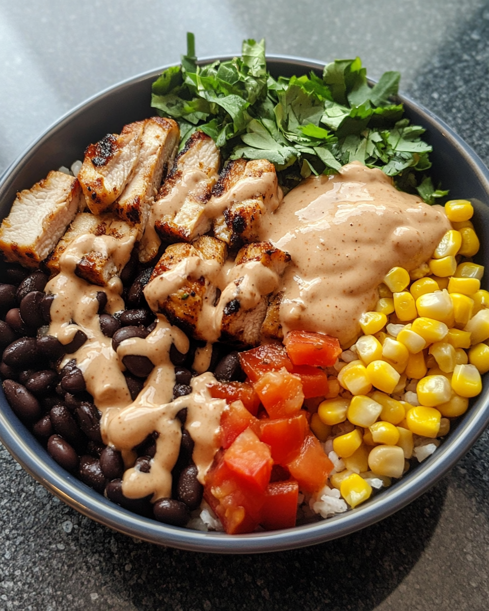 Ingredients for Chipotle Chicken Burrito Bowl including chipotles, lime, garlic, and spices