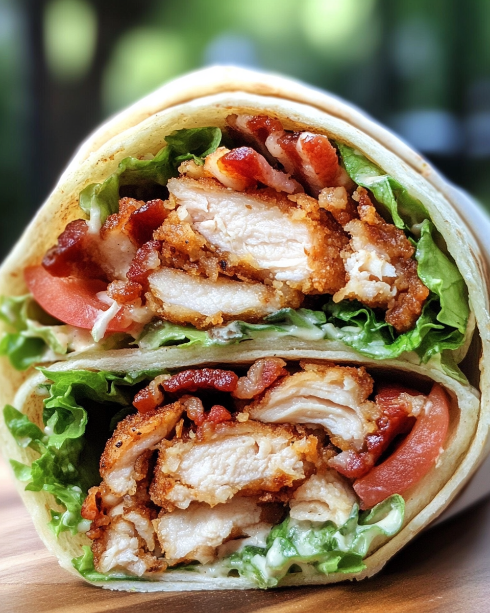 Close-up of crispy chicken bacon ranch wraps fresh from pressure cooker