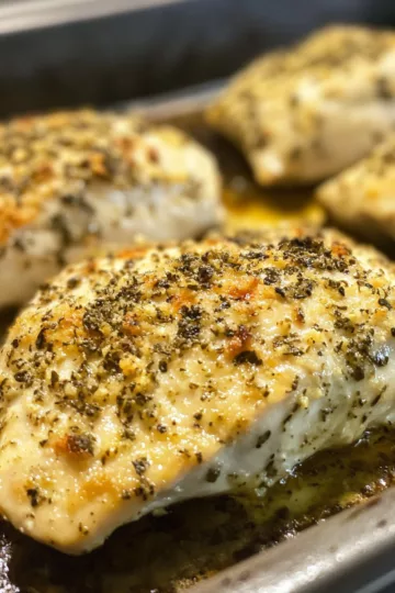 Herb-Crusted Baked Boursin Chicken taken with iphone 15 pro max --iw 2 --ar 4:5 --v 6.1 --raw