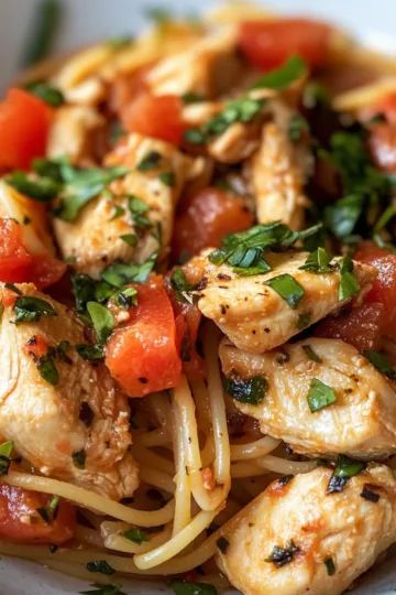 How to Cook Perfect Bruschetta Chicken Pasta taken with iphone 15 pro max --iw 2 --ar 4:5 --v 6.1 --raw
