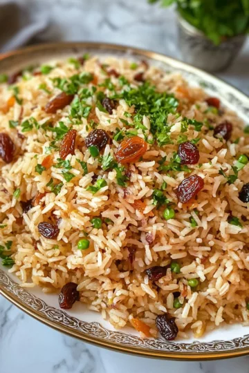 rice pilaf with Raisins and Dates taken with iphone 15 pro max --iw 2 --ar 4:5 --v 6.1 --raw