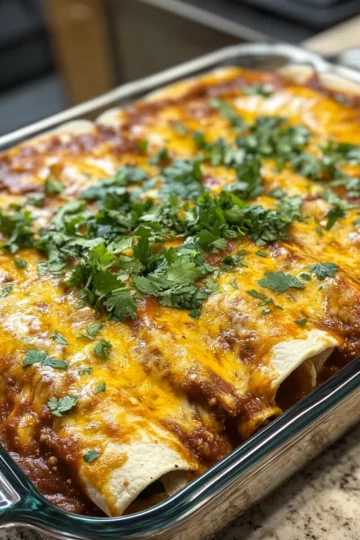 5ingredient beef enchiladas taken with iphone 15 pro max --iw 2 --ar 4:5 --v 6.1 --raw