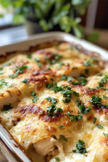 ADDICTIVE Low-Carb Chicken Casserole! taken with iphone 15 pro max --iw 2 --ar 4:5 --v 6.1 --raw
