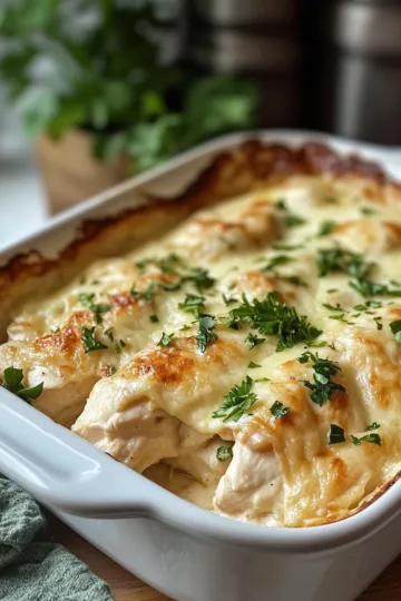 Baked Tuscan Chicken Casserole Recipe – Baked Chicken Casserole taken with iphone 15 pro max --iw 2 --ar 4:5 --v 6.1 --raw