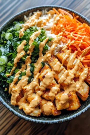 bang bang chicken bowl a beginnerfriendly flavor bomb taken with iphone 15 pro max --iw 2 --ar 4:5 --v 6.1 --raw