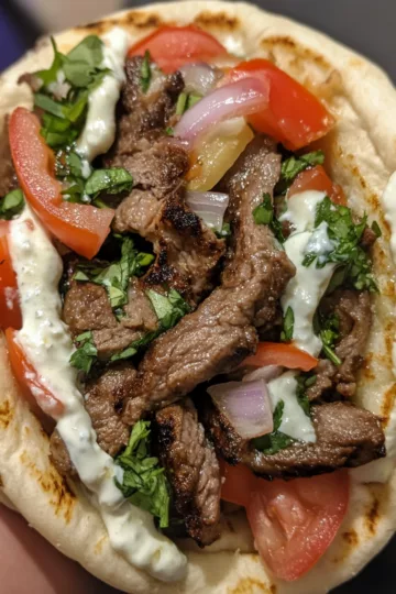 beef gyros tastes better from scratch taken with iphone 15 pro max --iw 2 --ar 4:5 --v 6.1 --raw