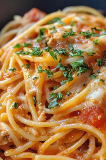best chicken spaghetti recipe taken with iphone 15 pro max --iw 2 --ar 4:5 --v 6.1 --raw