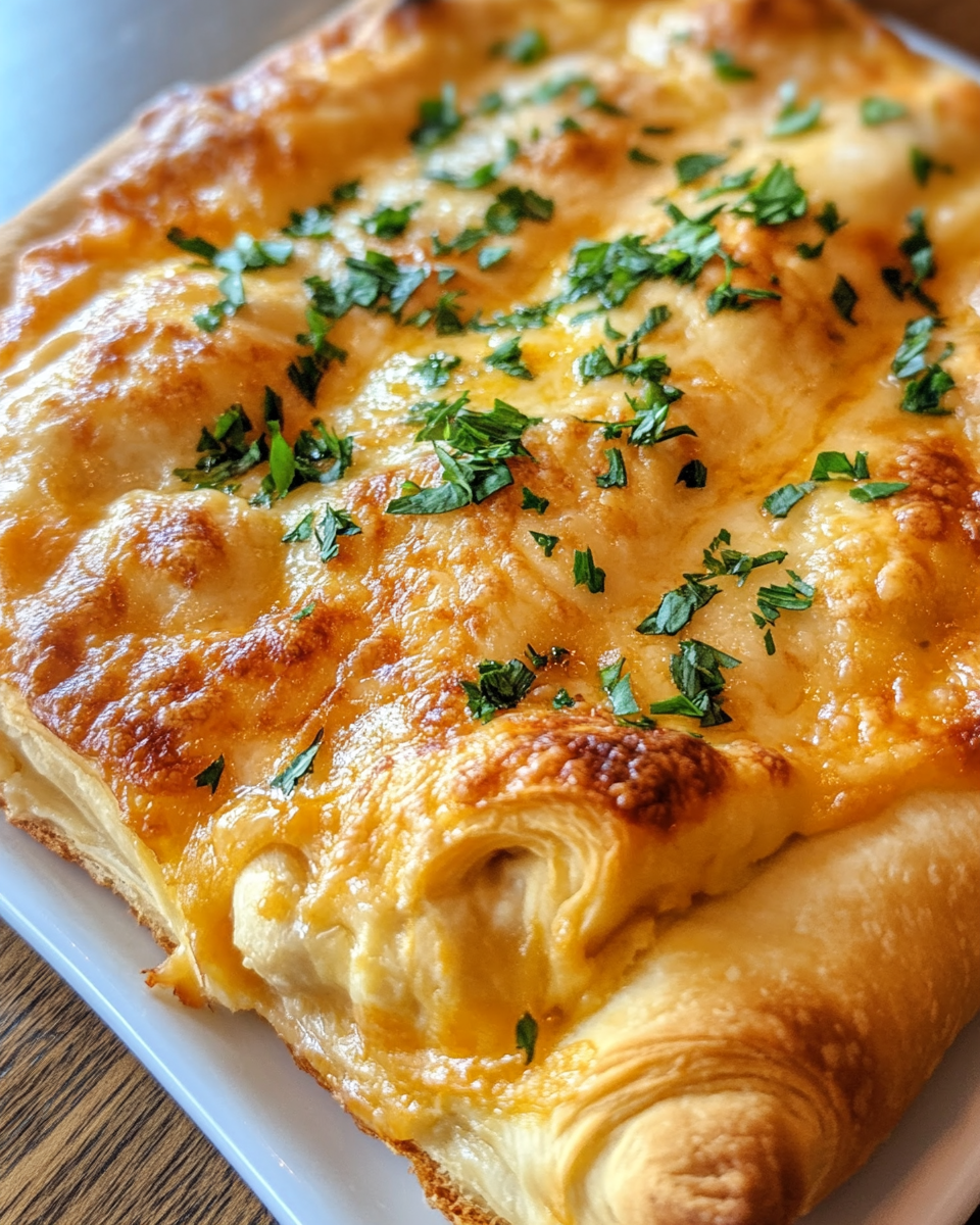 Close-up of cheesy chicken crescent rolls fresh out of pressure cooker