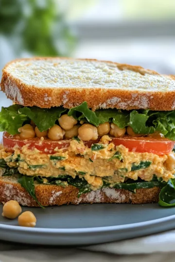 Chickpea Salad Sandwich taken with iphone 15 pro max --iw 2 --ar 4:5 --v 6.1 --raw